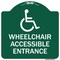 Signmission Wheelchair Accessible Entrance Heavy-Gauge Aluminum Architectural Sign, 18" H, GW-1818-9739 A-DES-GW-1818-9739 - alternate 1